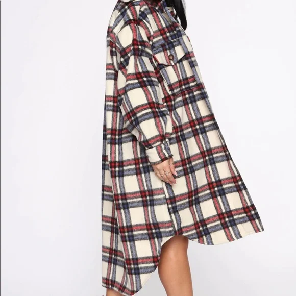 Plaid Oversize Coat - Picture 2 of 8